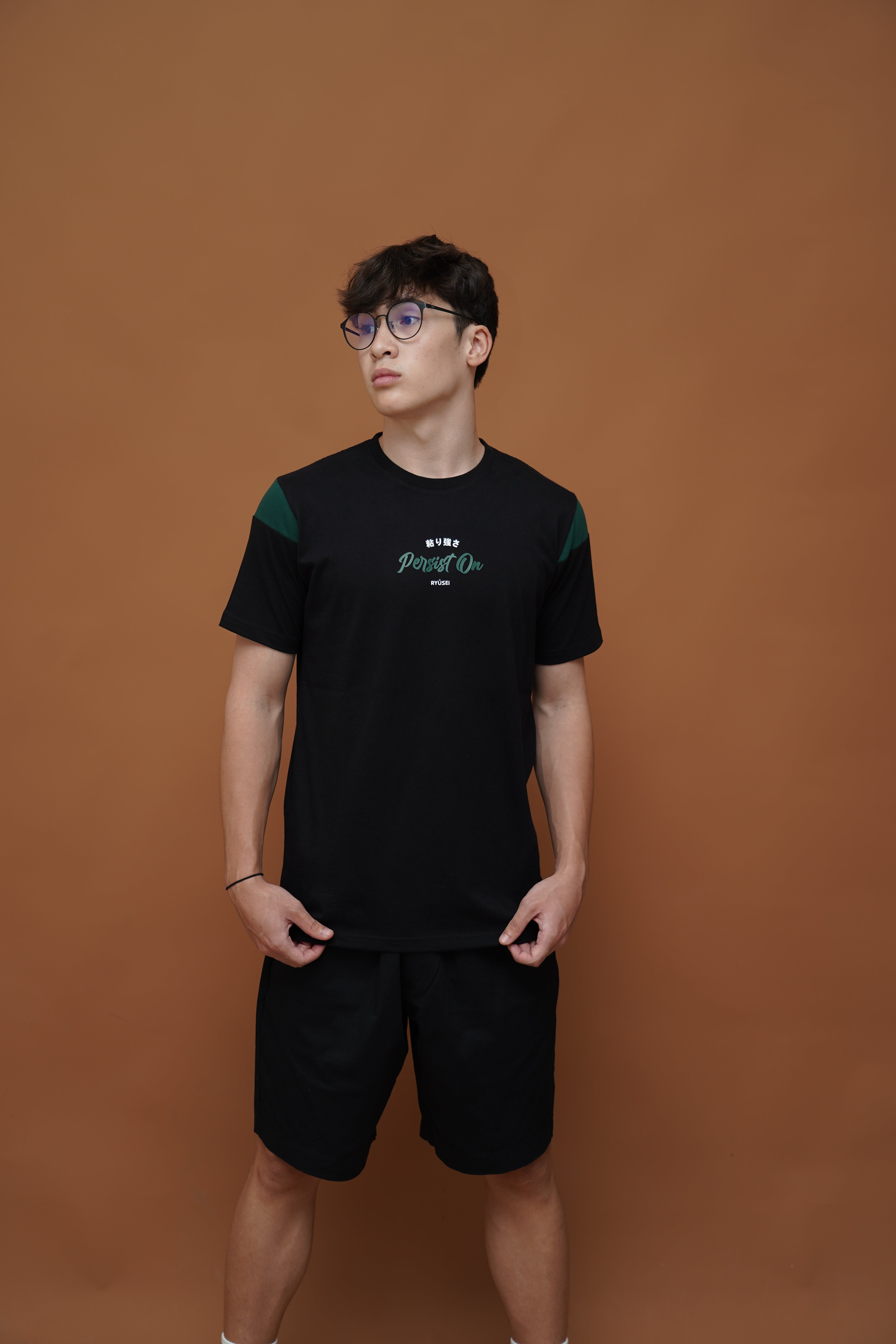 Ryusei Kaos Pria Persist CMB Black