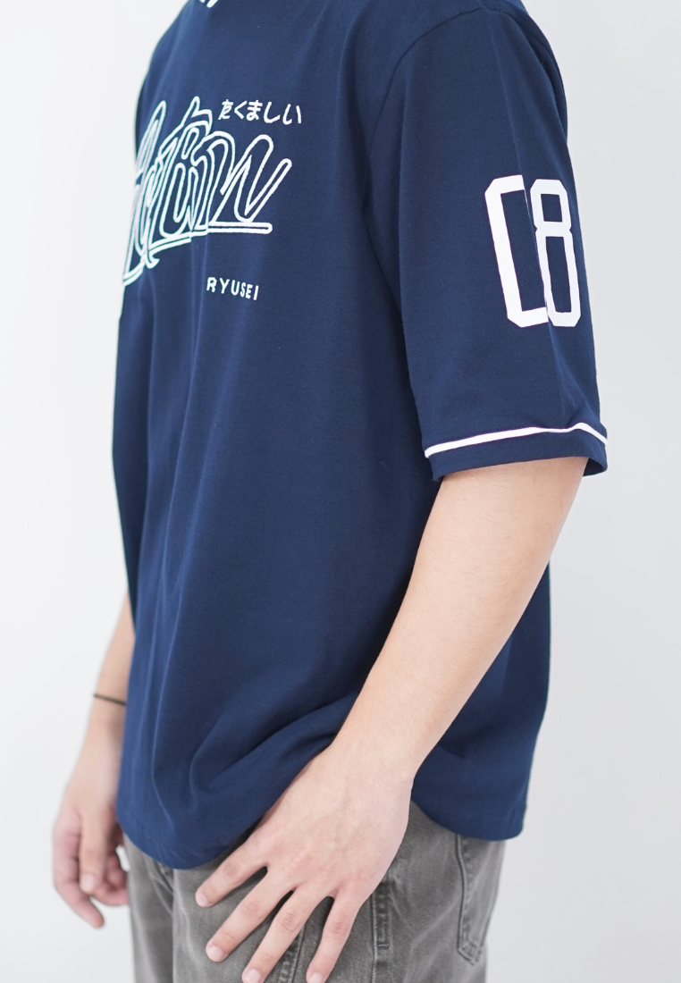 Ryusei Oversize T-shirt Jersey Streetwear Action - Bordir