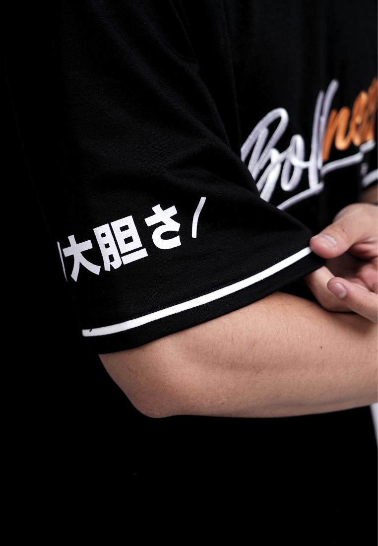 Ryusei Kaos Pria Boxy Oversize Boldness Black