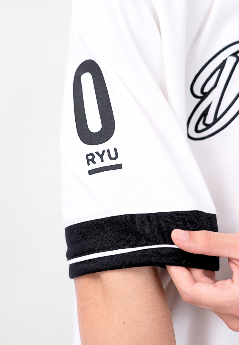 Ryusei Kaos Pria Boxy Oversize Dashing White