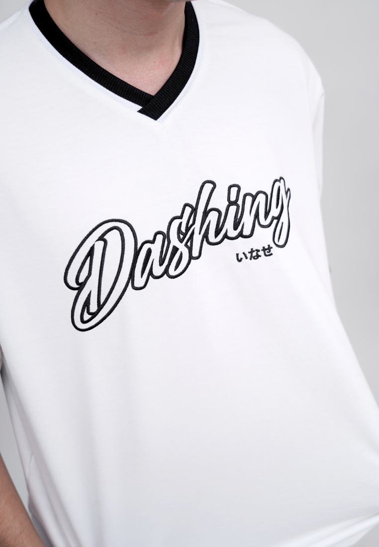 Ryusei Kaos Pria Boxy Oversize Dashing White