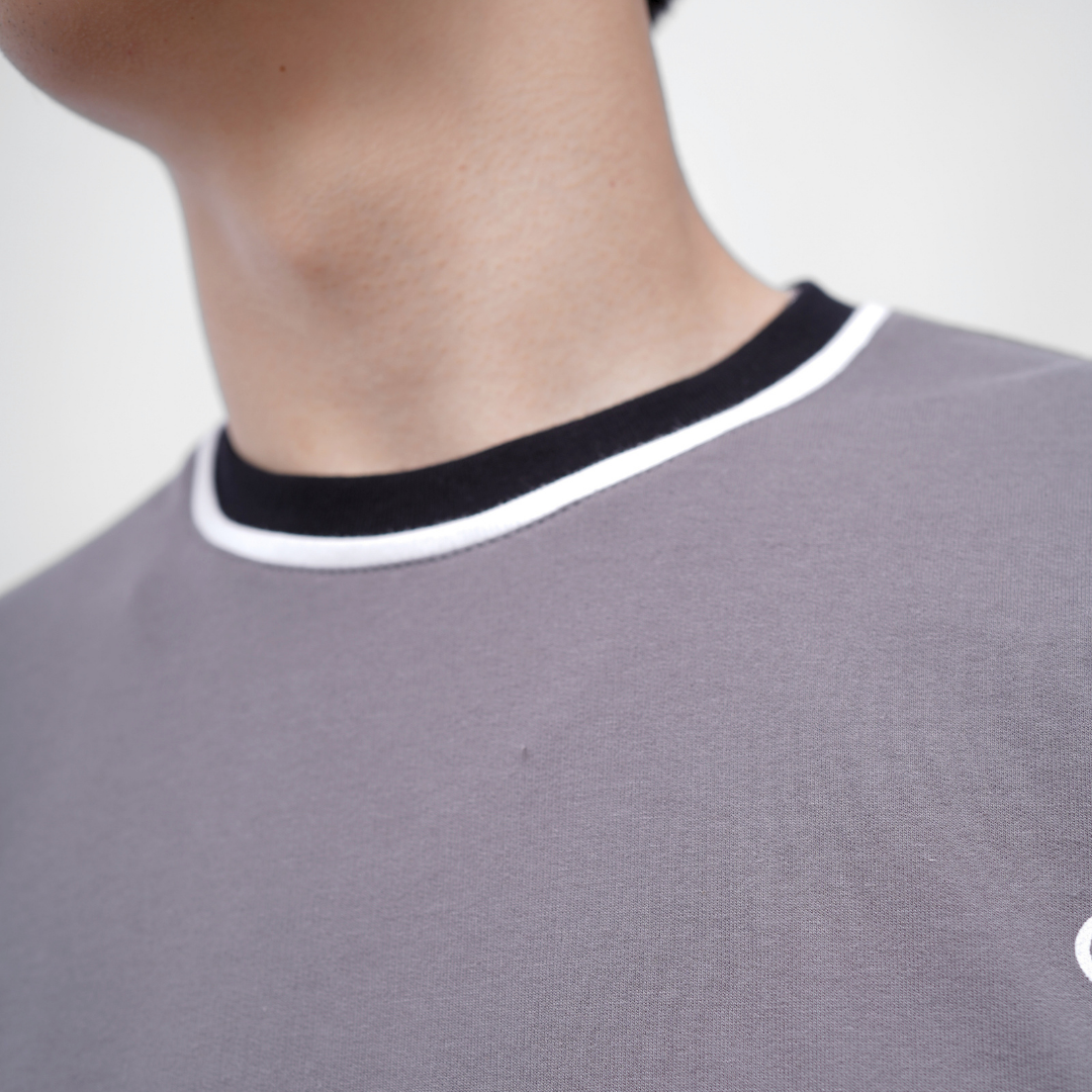 Ryusei Kaos Pria Boxy Oversize Matsuyama Dark Grey