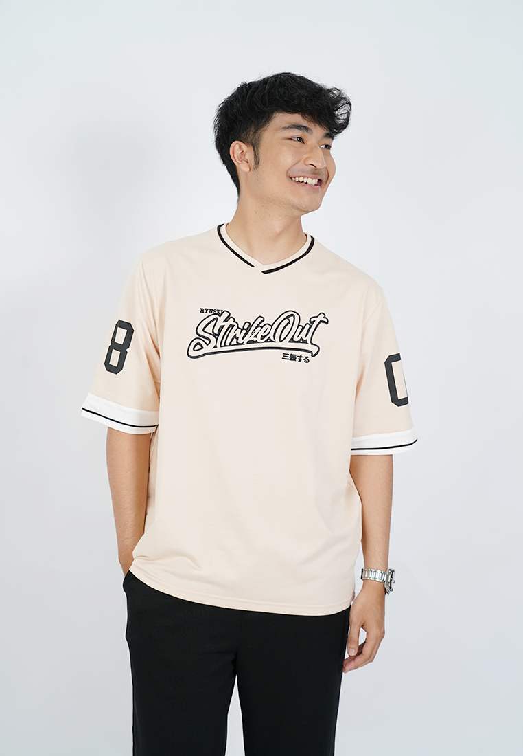 Ryusei Kaos Pria Boxy Oversize StrikeOut