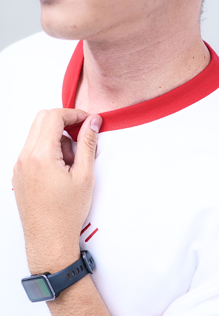 Ryusei Kaos Pria Boxy Oversize Eighty CMB Red