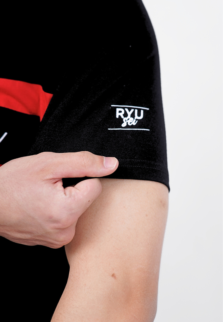 Ryusei Kaos Pria Candescent Black