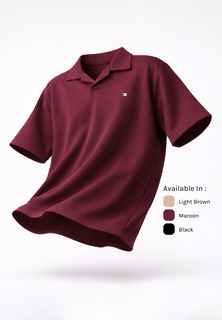 Ryusei Polo Oversize Kudo Twill – Polo dengan Tekstur Unik