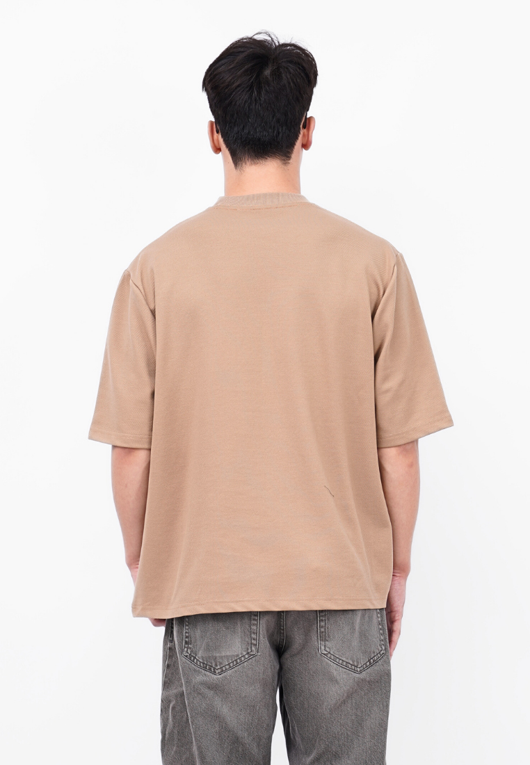 Ryusei T-shirt Oversize Kudo Twill – Kaos dengan Tekstur Unik