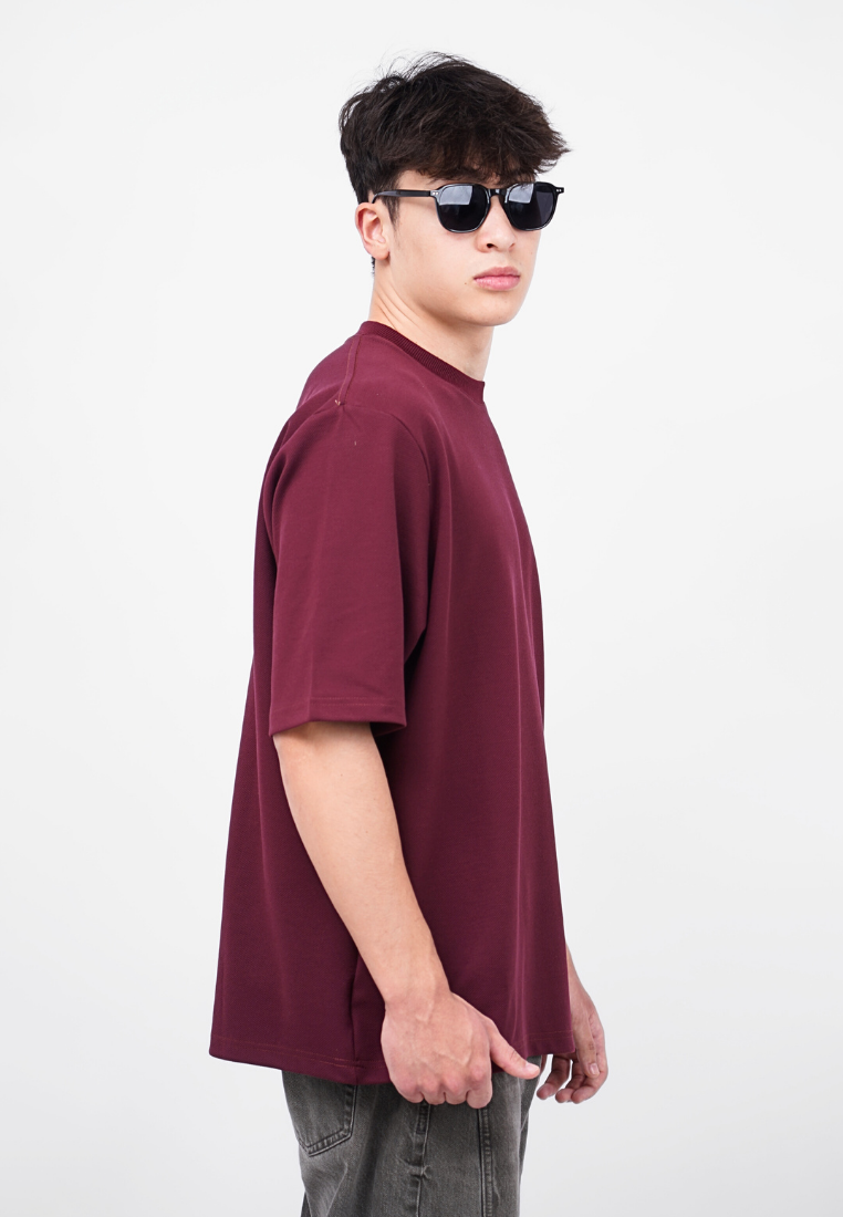 Ryusei T-shirt Oversize Kudo Twill – Kaos dengan Tekstur Unik