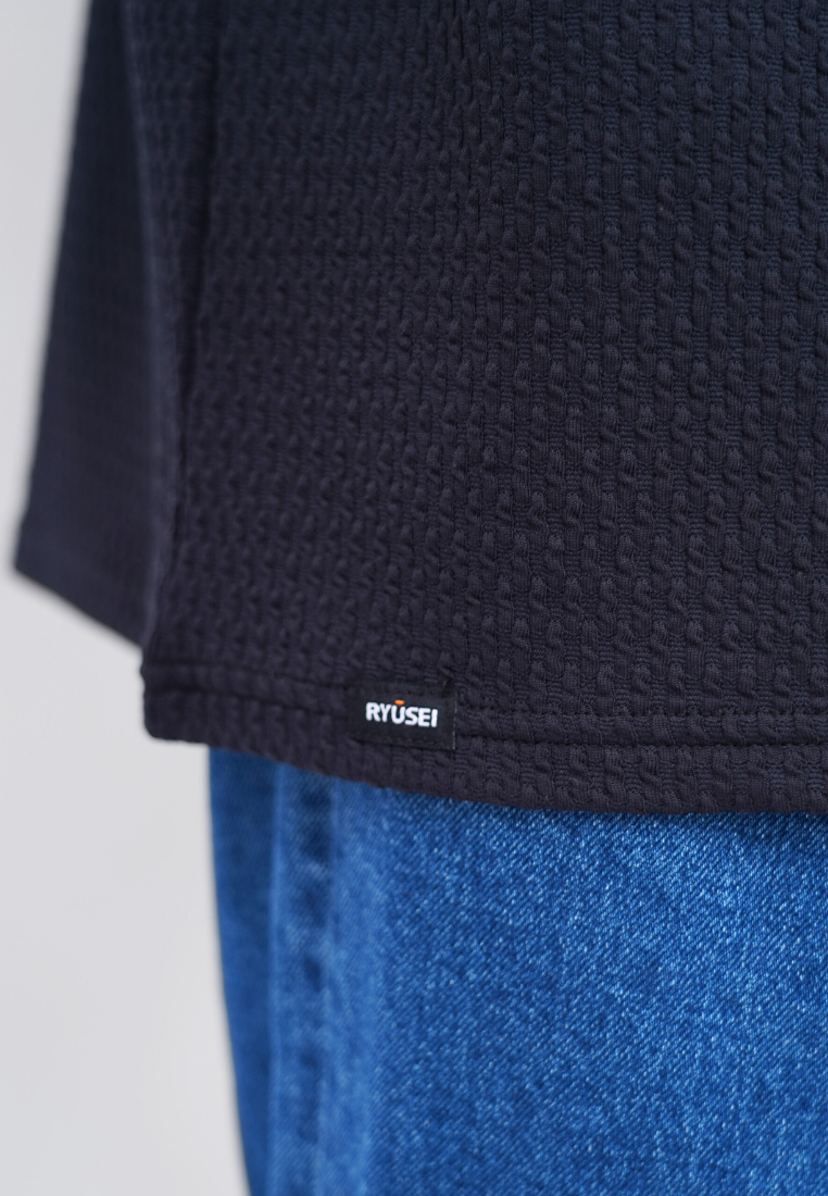 Ryusei T-shirt Oversize SORA Knit – Kaos Knit dengan Tekstur Unik