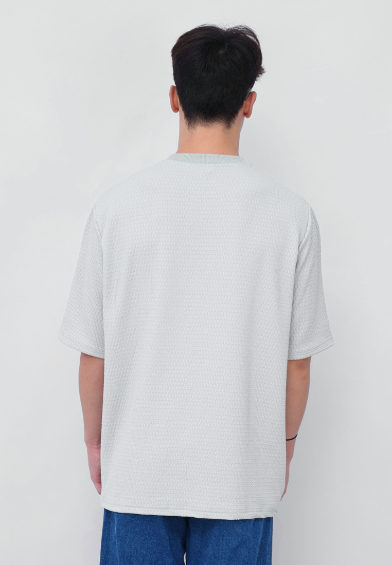 Ryusei T-shirt Oversize SORA Knit – Kaos Knit dengan Tekstur Unik