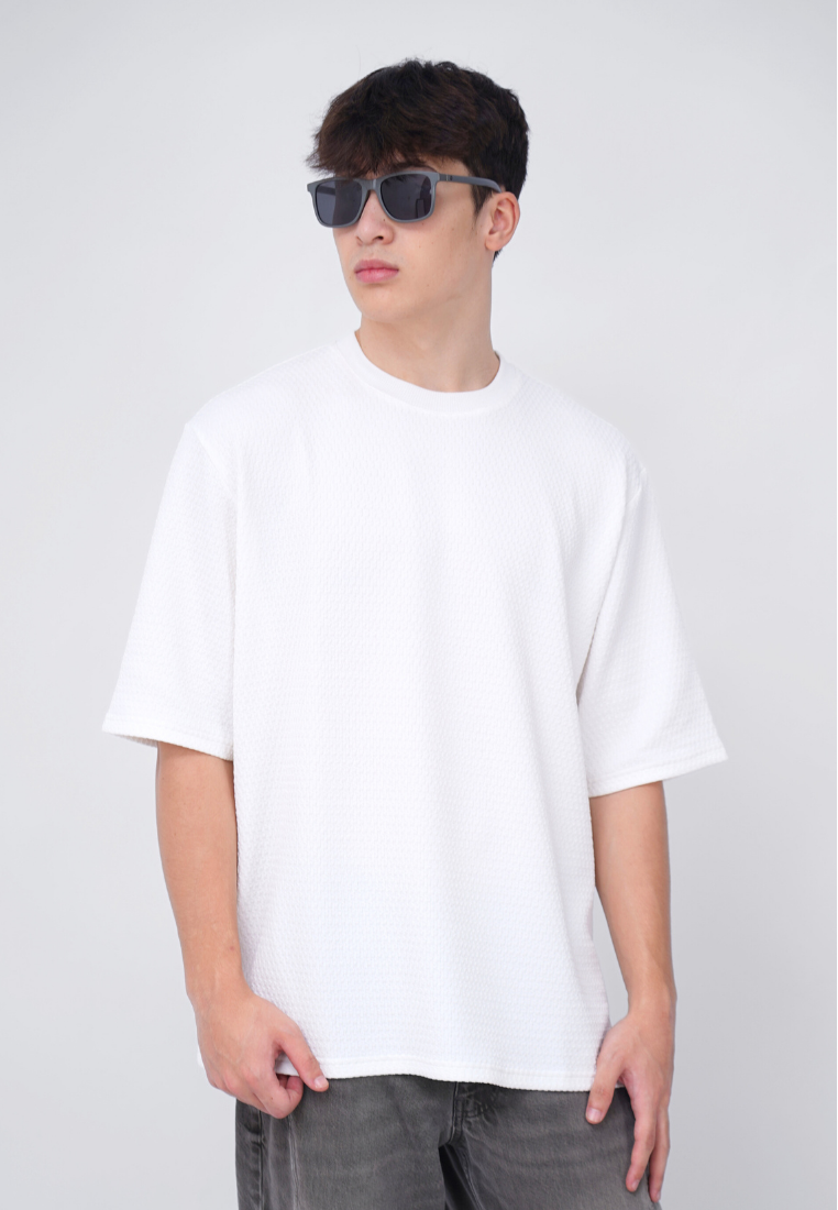 Ryusei T-shirt Oversize SORA Knit – Kaos Knit dengan Tekstur Unik