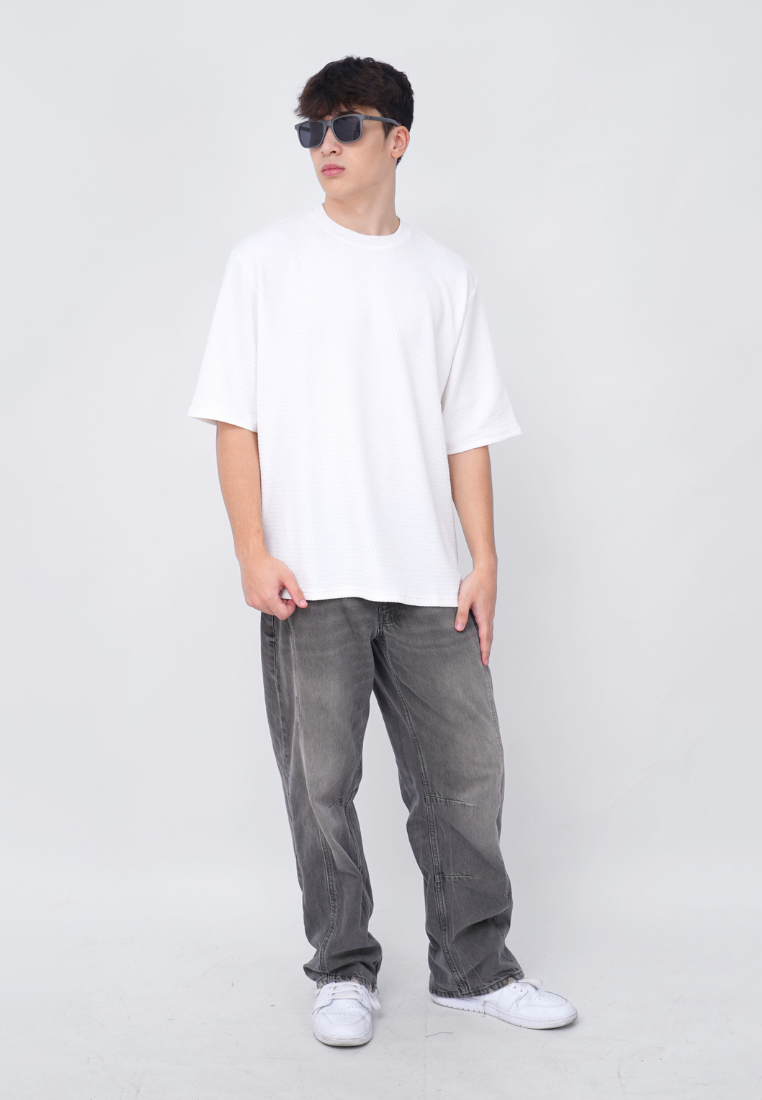 Ryusei T-shirt Oversize SORA Knit – Kaos Knit dengan Tekstur Unik