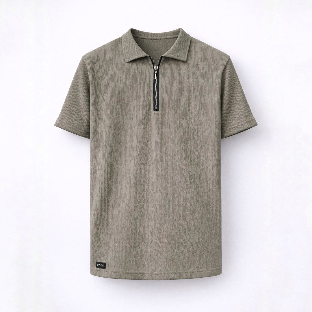 Ryusei Polo Pria SHIN Fit Basic | Polo dengan Tekstur Unik
