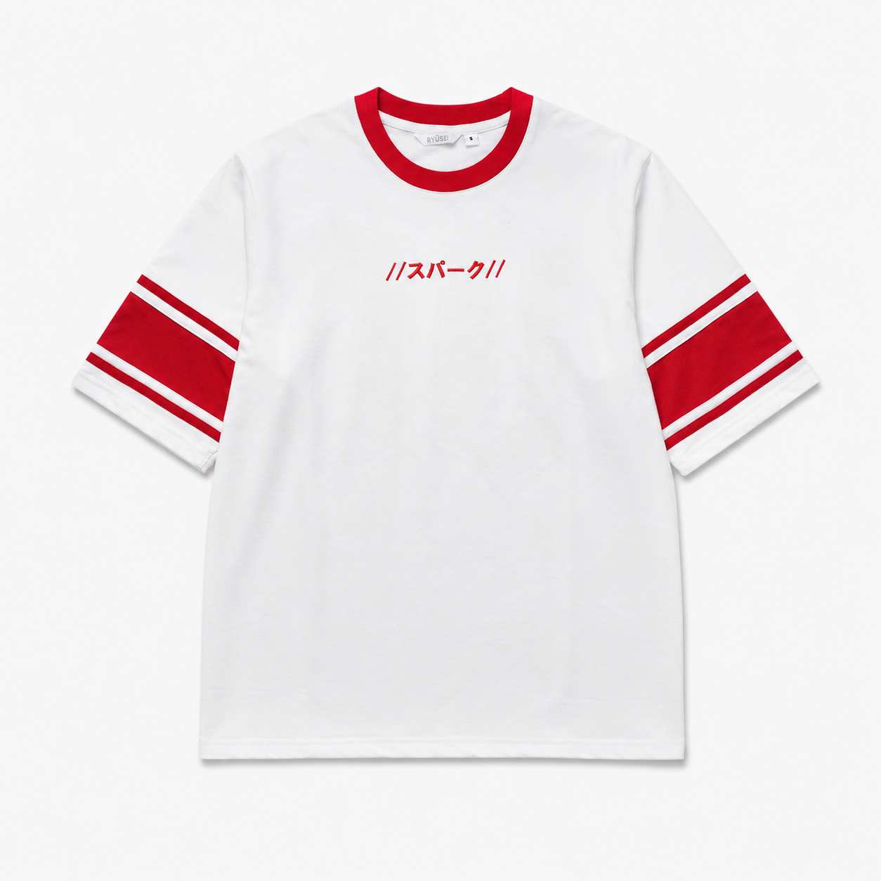 Ryusei Kaos Pria Boxy Oversize Eighty CMB Red