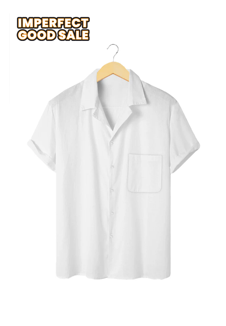 Ryusei Kemeja Pantai Rei Pocket White DF