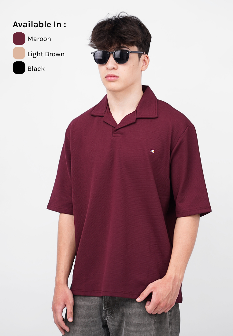 Ryusei Polo Oversize Kudo Twill – Polo dengan Tekstur Unik