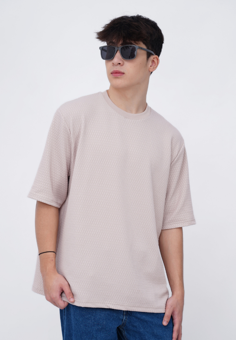 Ryusei T-shirt Oversize SORA Knit – Kaos Knit dengan Tekstur Unik