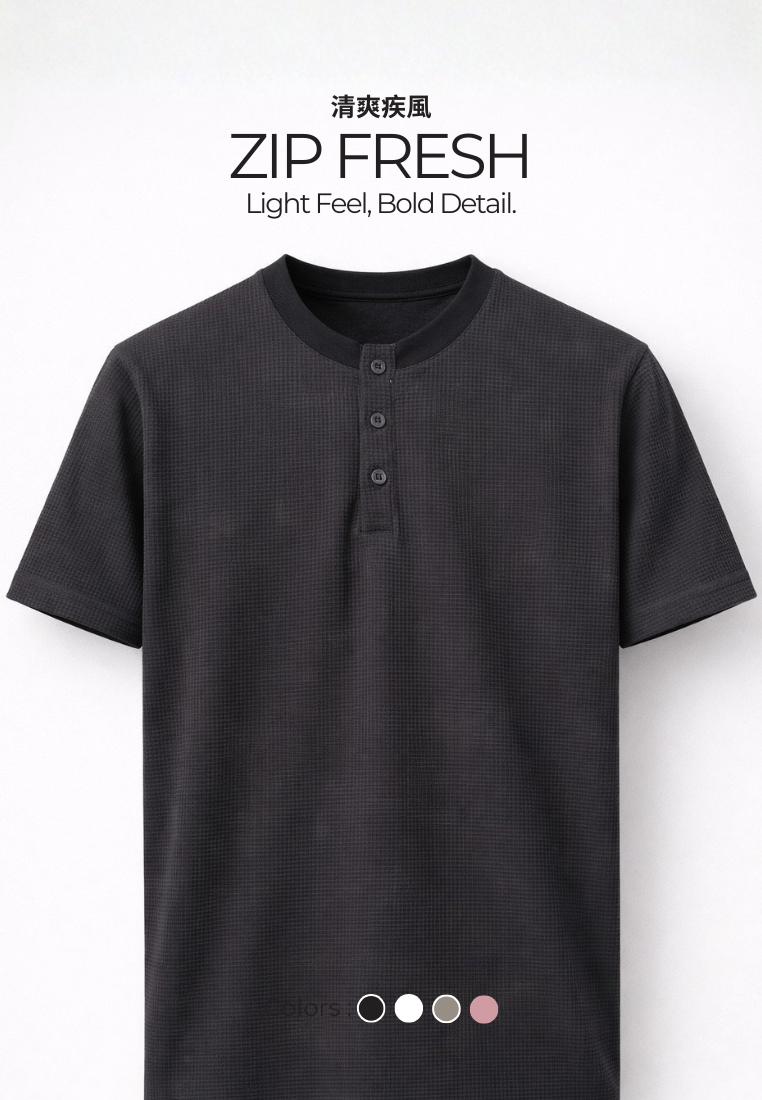 Ryusei Polo Pria SHIN Fit Basic | Polo dengan Tekstur Unik