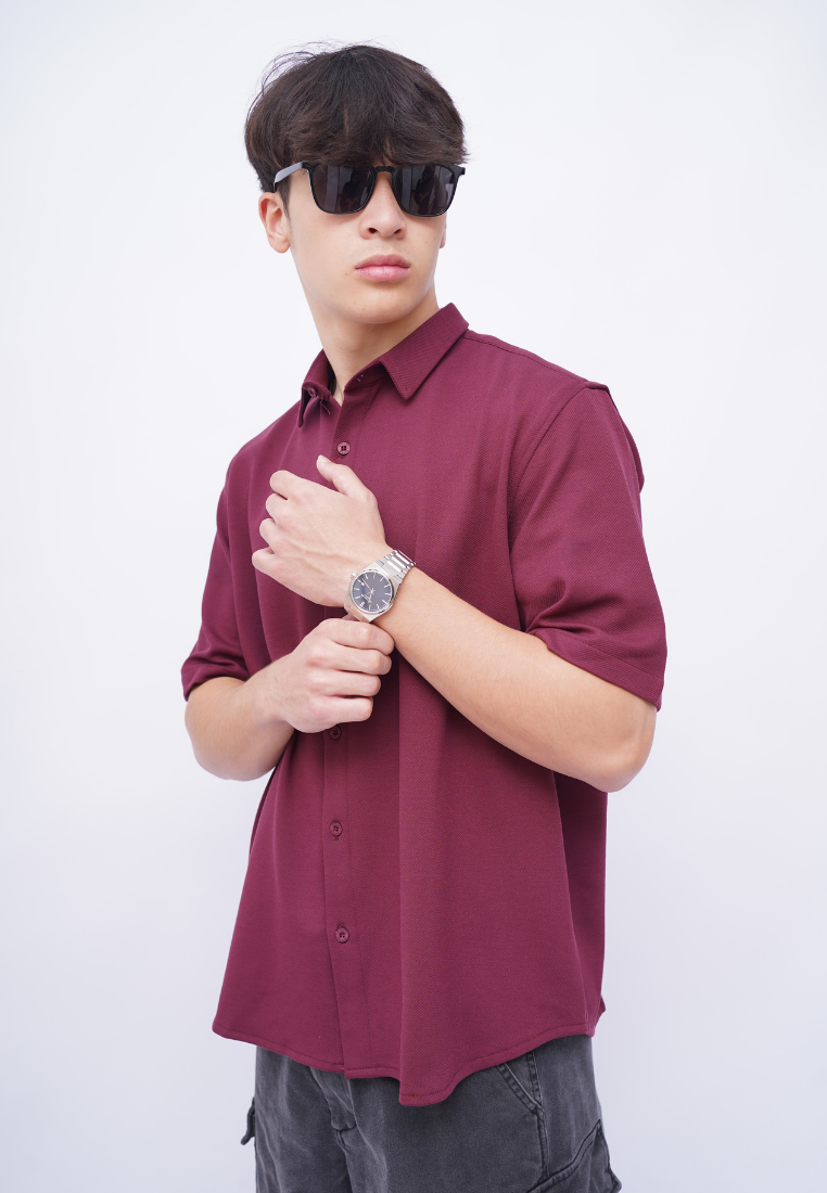 Ryusei Kemeja Reguler Kudo Twill – Kemeja dengan Tekstur Unik