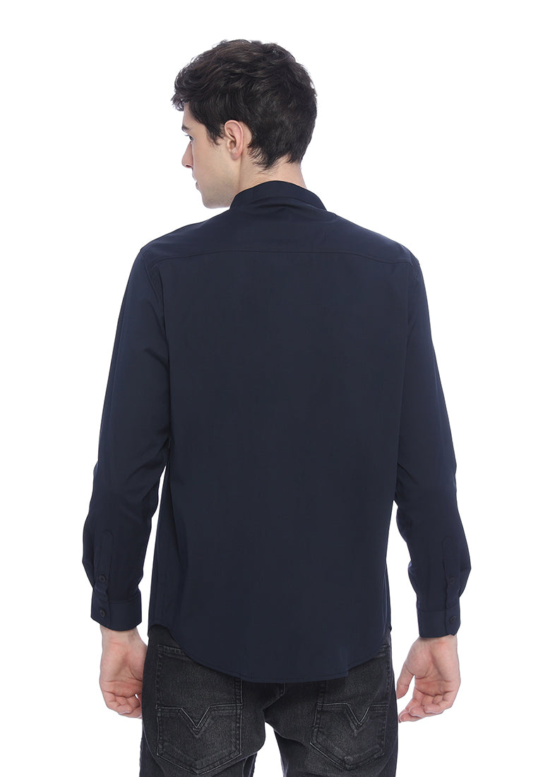 Ryusei Shirt Fukuzawa Long Sleeve Black - Ryusei