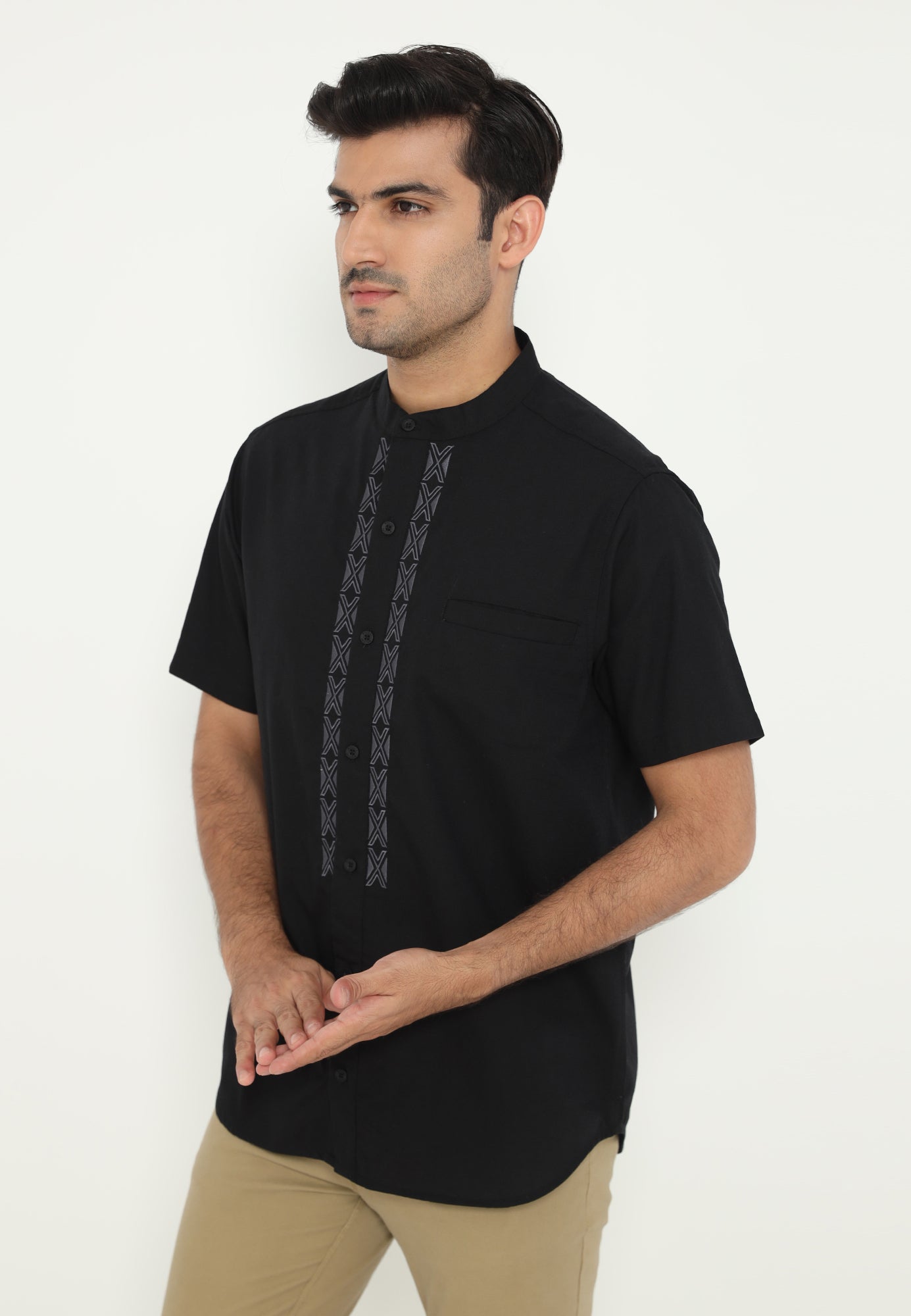 Ramadan Series | Ryusei Kemeja Kerah Koko Lengan Pendek Fukugawa