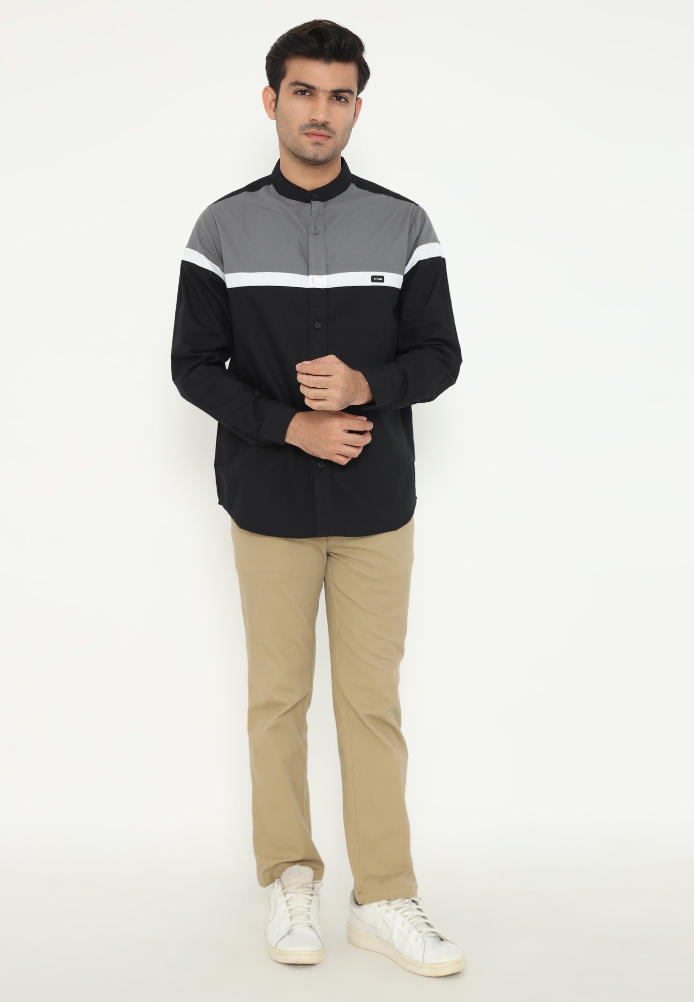 Ryusei Shirt Kitamaru Long Sleeve CMB Black