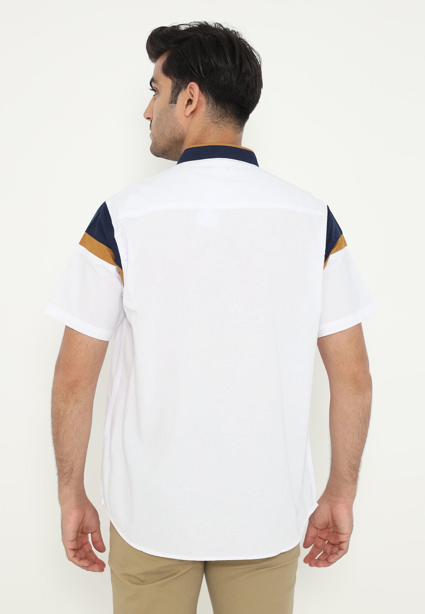 Ramadan Series | Ryusei Kemeja Kerah Koko Lengan Pendek Maiko CMB White