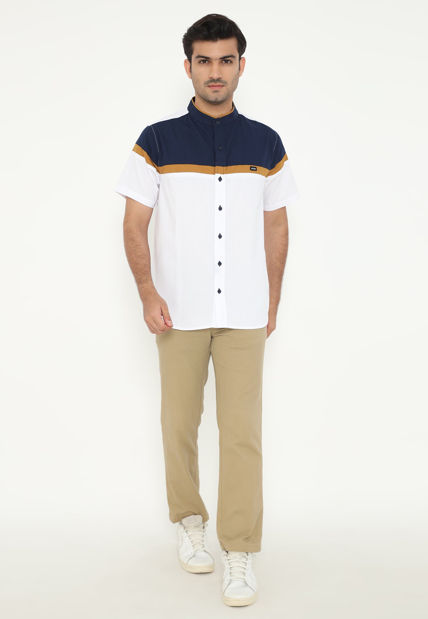 Ramadan Series | Ryusei Kemeja Kerah Koko Lengan Pendek Maiko CMB White