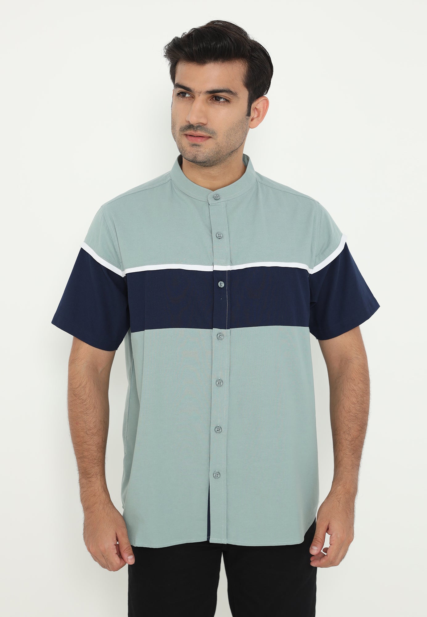Ryusei Kemeja Kerah Koko Naka CMB Light Blue