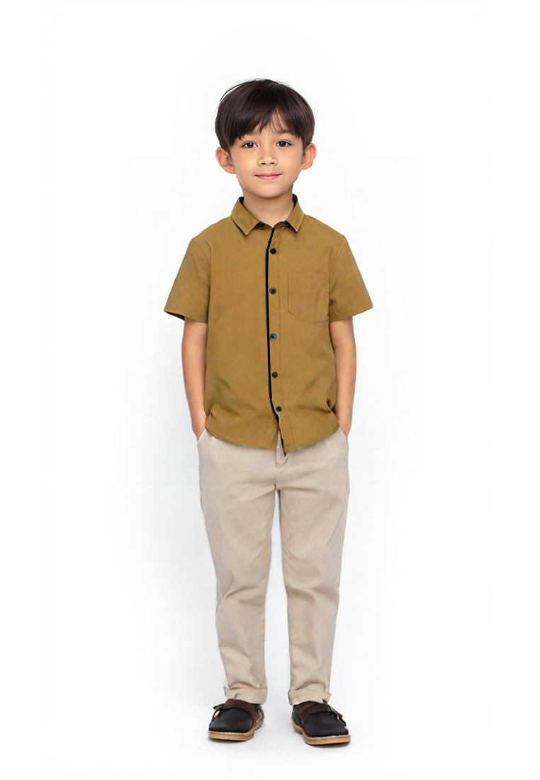 Ryusei Shirt kids Atsugawa Brown