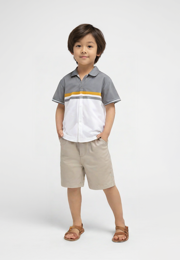 Ramadhan Series | Ryusei Kemeja Anak Takagawa CMB Dark Grey