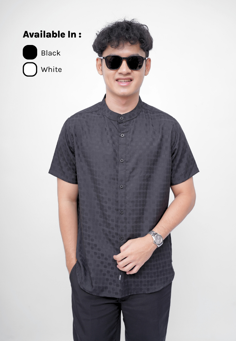 Ryusei Kemeja Kerah Koko Lengan Pendek Akari