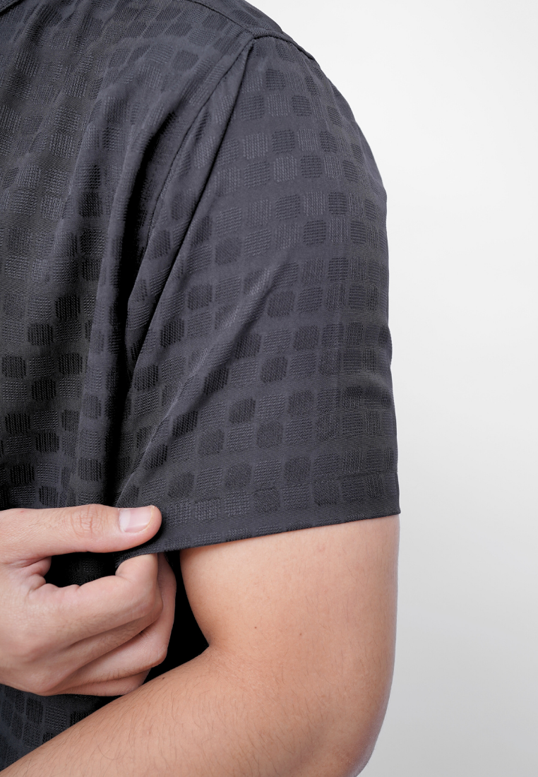 Ryusei Kemeja Kerah Koko Lengan Pendek Akari