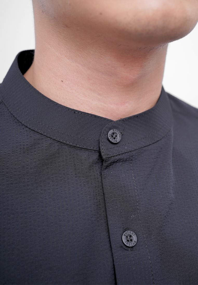 Ryusei Kemeja Kerah Koko Lengan Pendek Seijiro