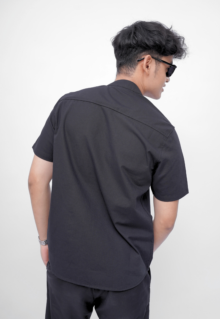 Ryusei Kemeja Kerah Koko Lengan Pendek Kenshiro