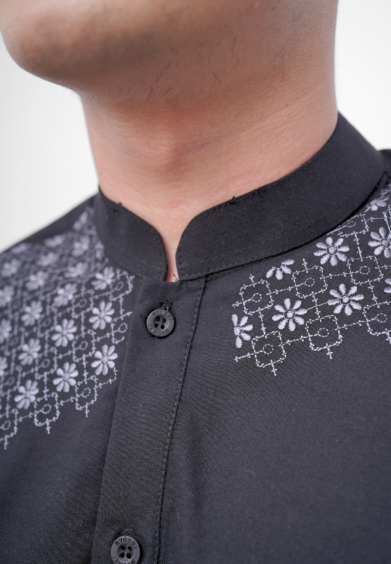 Ryusei Kemeja Kerah Koko Lengan Pendek Kenshiro