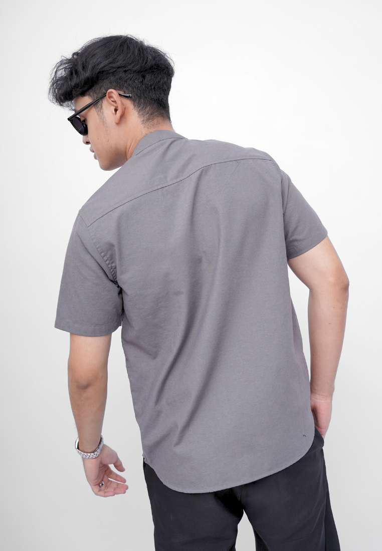 Ryusei Kemeja Kerah Koko Lengan Pendek Kenshiro