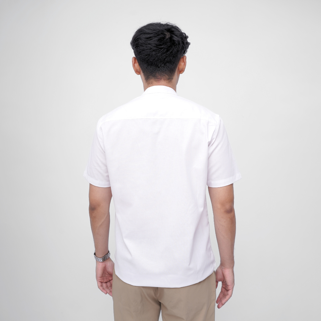 Ryusei Kemeja Kerah Koko Lengan Pendek Kenshiro