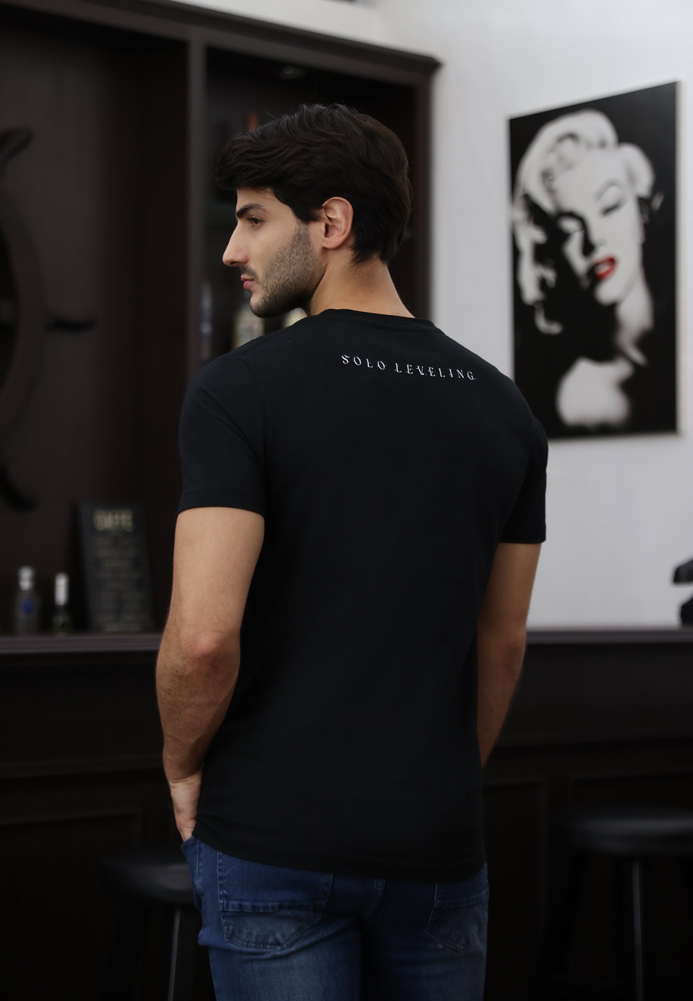Ryusei x Solo Leveling | Tshirt Sung Jinwoo Black