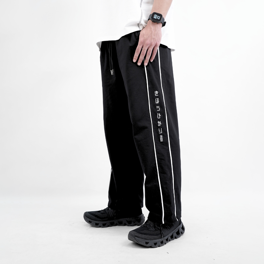 Ryusei Baggy Pants Taiga Black