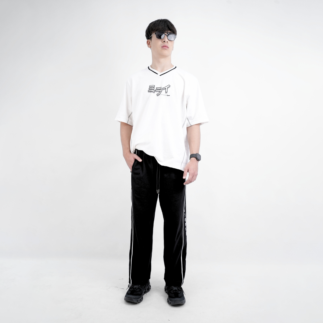 Ryusei Baggy Pants Taiga Black