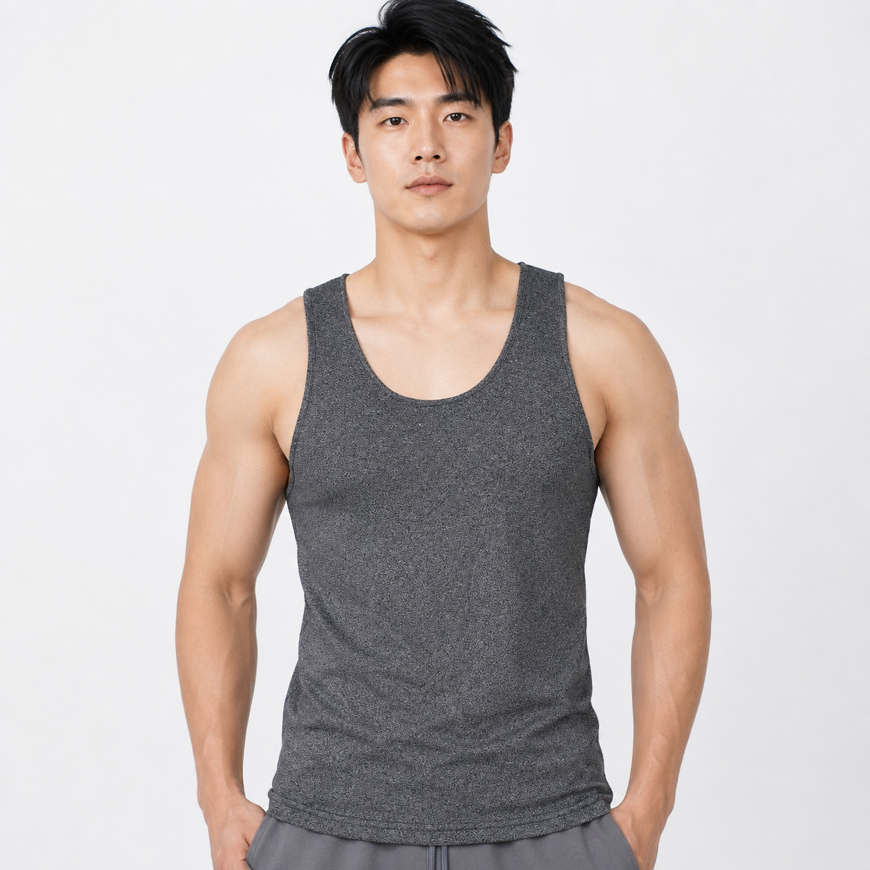 Ryusei Tanktop Pria Fujimi Dark Grey