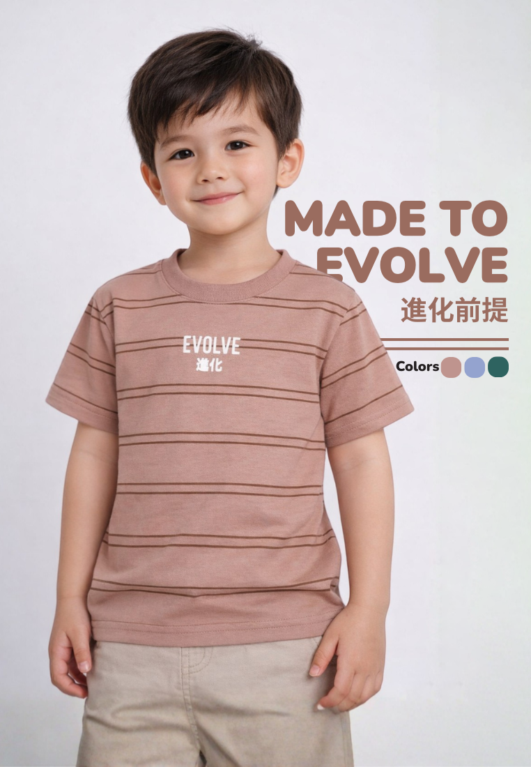 Ryusei Kaos Anak Evolve Stripe