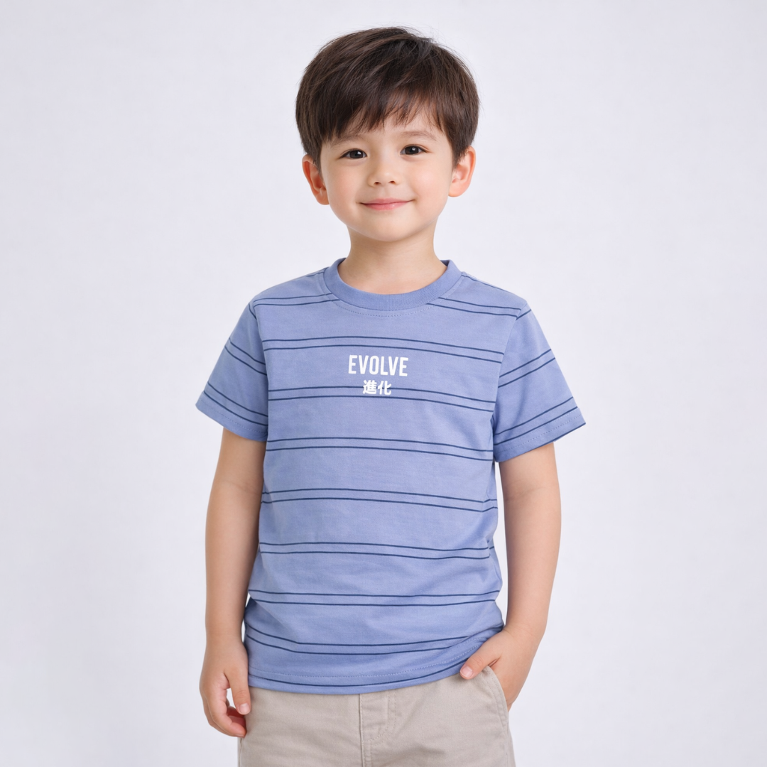 Ryusei Kaos Anak Evolve Stripe