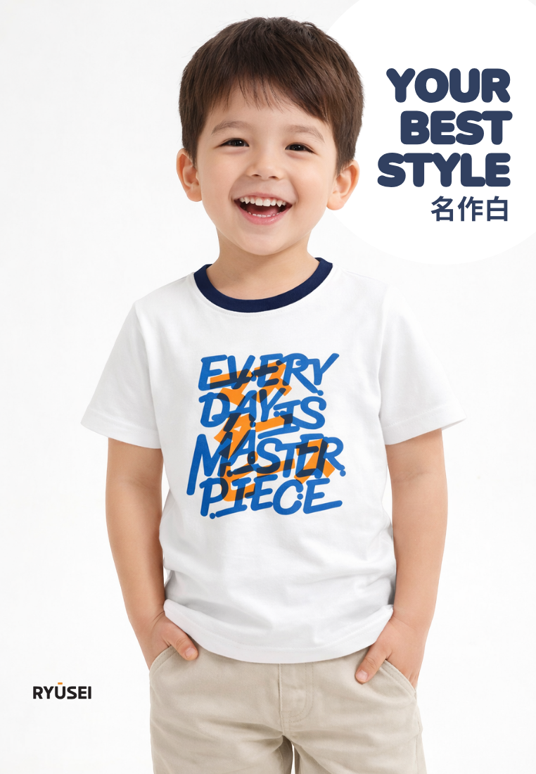 Ryusei Kaos Anak Master Piece White