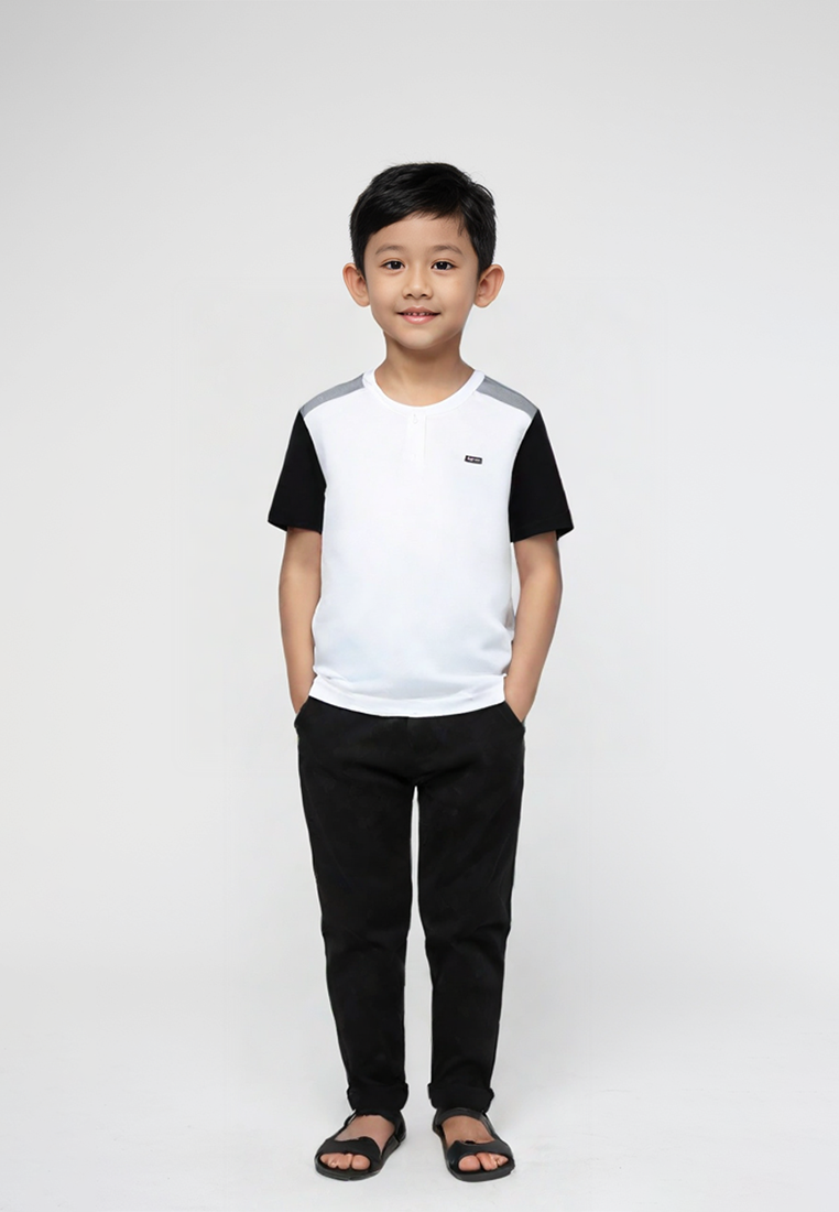 Ryusei T-shirt Kids Yoshiaki Button White