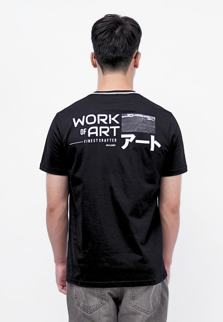Ryusei Kaos Pria Art Black