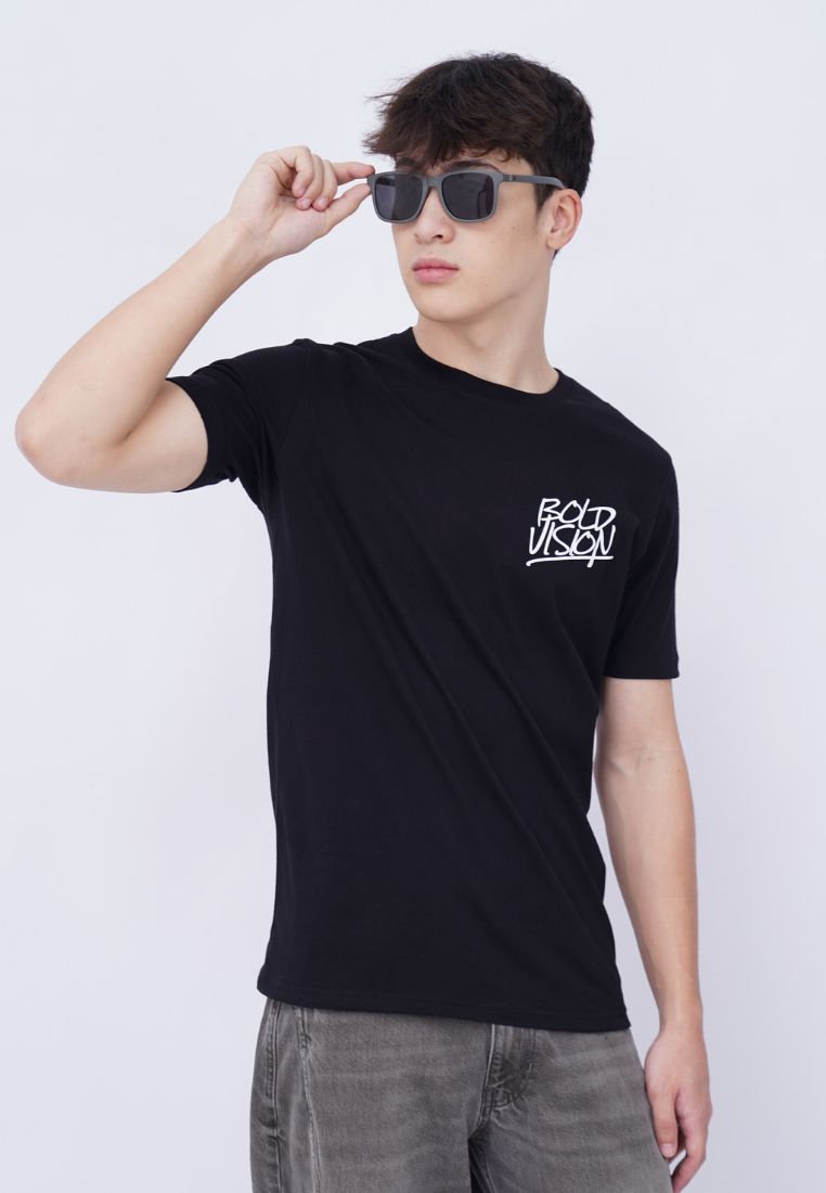Ryusei Kaos Pria Bold Vision Black