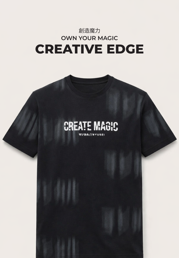Ryusei Kaos Pria Create Magic Black