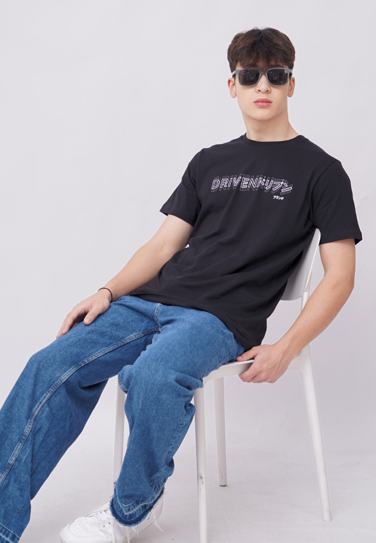 Ryusei Kaos Pria Driven Black